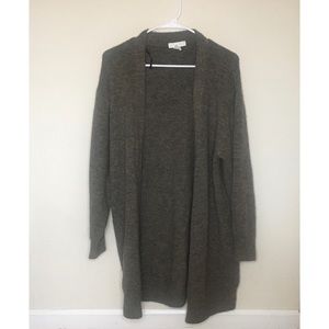 H&M brown long cardigan size M